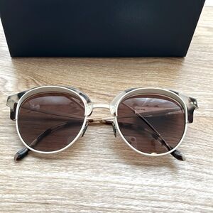 Giorgio Armani Sunglasses AR8117 564813 Matte Bronze Round with Gradient Brown